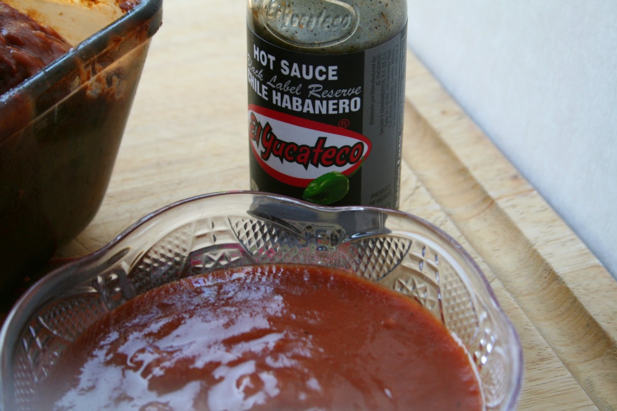 Pasilla Meatloaf with El Yucateco Black Label Reserve Hot Sauce