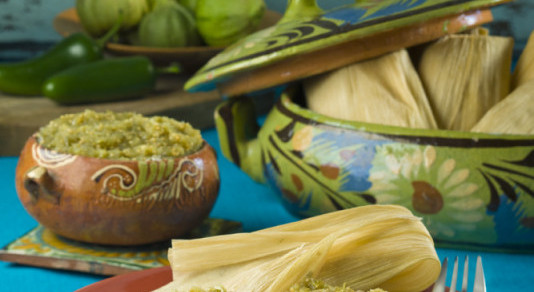 Recipe: CHILE VERDE PORK TAMALES MADE WITH HERDEZ TOMATILLO VERDE COOKING SAUCE