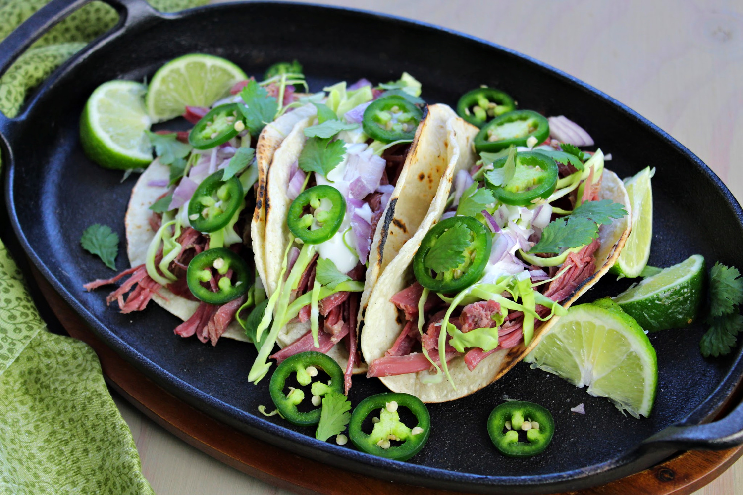 Slow Cooked Corned Beef Taco Recipe