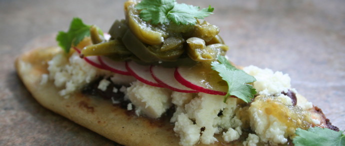 Black Bean Tlacoyos made with Cacique Cotija cheese