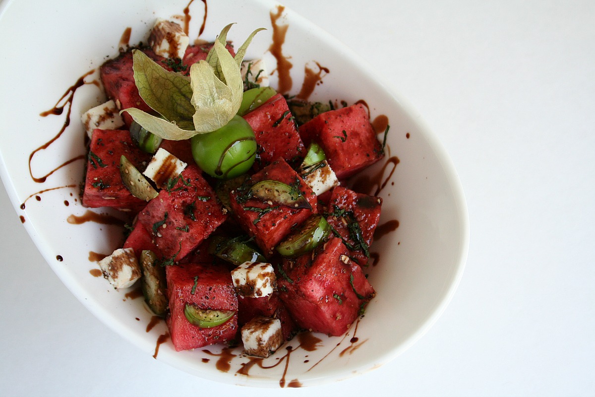 RIDE THE HEATWAVE INTO SUMMER WITH THIS WATERMELON &amp;TOMATILLO SALAD ...