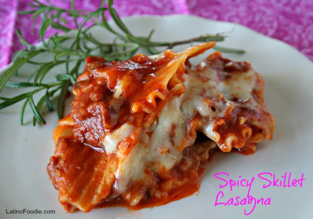 Spicy Skillet Lasagna w text