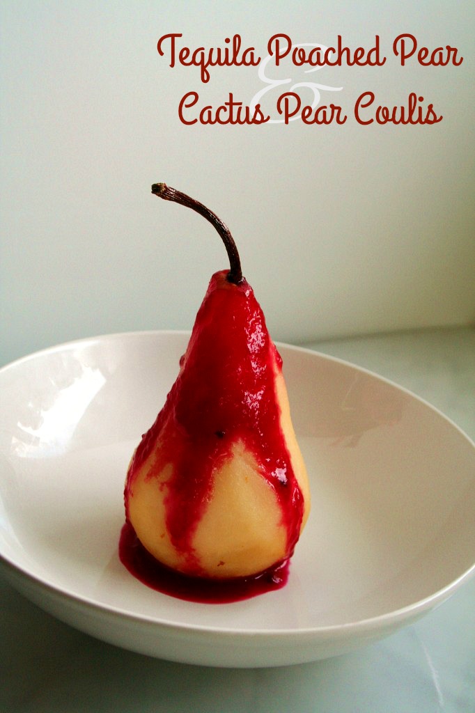 Tequila Poached Pear