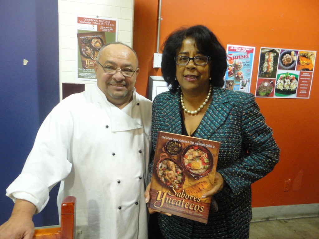Chef Cetina, Sr. and Councilwoman Janet Perry