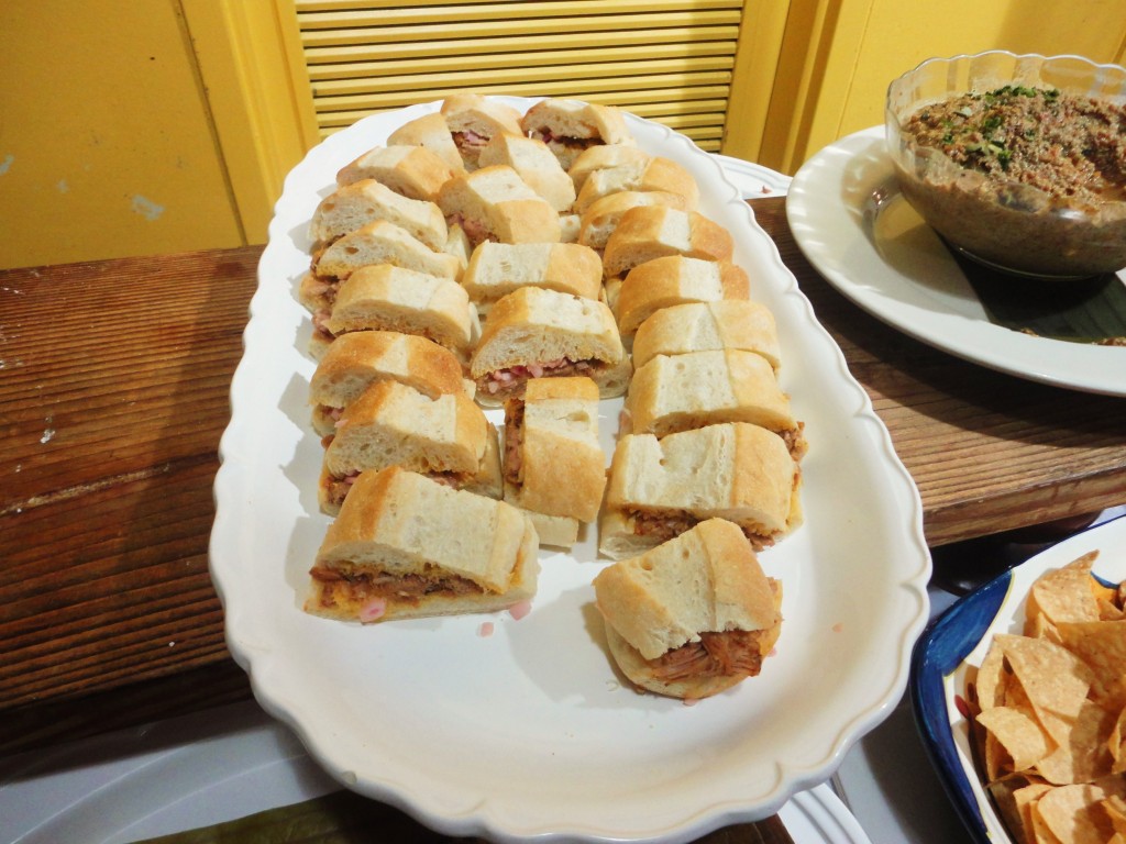 Cochinita Pibil Mini-Sandwiches and Sikil Pac